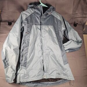 Haglofs Proof Rain Jacket Womens Blue Grey Hooded Technical Shell Outdoor